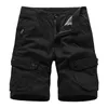 Men's Pants Purple House Male Multi Casual Shorts Pocket Zipper Outdoor Color Fashion Solid Tooling Buckle Men's Cargo PantsMen's