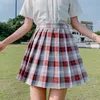 スカートファッション韓国人2022夏の女性ミニハイハイウエストかわいいカワイイプリーツスカートの学生服原宿プレッピースタイル