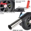 Tools & Accessories Outdoor Cooking BBQ Fan Portable Hand Crank Air Blower Grill Picnic Camping Stove Barbecue Fire Bellows ToolsBBQ