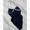 Mesdames Chanelliness Maillots de bain canaux Mode Black Piece Maillots de bain Femmes Designer Bikini One Diamond Maillot de bain cc pour les femmes