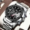 Steel Band Men039s Watch Sports Luminous Calendar Watch0128487161