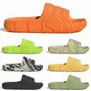 Adilette 22 Slides Dames Slippels Schuim rubberen Sandalen Donker Bruin Glides Magic Lime St Black Desert Sand Graen Green Green Sumnmer Pantoufle Scuffs Sandaal Grootte 45