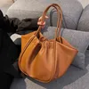 Evening Bags Sense bag female 2022 new fashion portable One Shoulder Tote Bag soft leather versatile design 220211