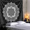 Hippie Inde Tapis Tenture Murale Psychédélique Tapiz Mandala Mur Tissu Tapis Dortoir Tête De Lit Boho Décor À La Maison Rideau Yoga Feuille J224561716