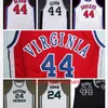 Nikivip College Basketball Virginia Squires George #44 Gervin Jersey Throwback Mens сшитые майки ретро-настраиваемые размеры S-5XL