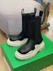 Tire Chelsea Boot Deisgner Women Boots Storm Tires Chunky High Martin Boot Couro Chaussures Flat Platform Fahsion Booties Tamanho 35-42