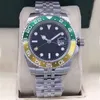 Dropshipping Heren Automatische Mechanica Horloges 40mm Blauw Zwart Keramische Rvs Horloges Saffier montre de luxe Mannen Horloge