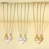 Pendant Necklaces Magnetic Couple Necklace Lovers Break Heart Long Distance Charm NecklacePendant