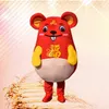 High Quality Mouse Mascot Happy New Year Mouse Mascot Costumes Cartoon Halloween Christmas Unisex Apparel