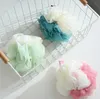 50 Grammi Loofah Bath Sponge Mesh Pouf Doppi colori Mix Loofa Puff Scrubber Esfoliante con accessori da bagno di bellezza GCA13098