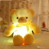 30cm 50cm bonito urso boneca de pelúcia colorido brilhante teddy bear luminoso brinquedos de pelúcia kawaii light up led teddy bear boneca de pelúcia crianças ch9839546