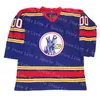 Nivip Custom Kansas City Scouts Hockey Hockey Simon Nolet Denis Herron Steve Durbano Białe Blue Alternate 1974-1976 Vintage Name Koszulki