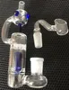 11,3 Zoll Klein Recycler Oil Rigs Big Glass Bong Hookahs Smoke Glass Pipe Bubbler Dab Water Bongs mit 14 mm Banger