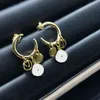 Lady Fashion Earrings Stud Designer Lock and Letter Earring High Quality Jewelry for Woman Party Wedding Lovers Gift With box