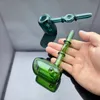 Mini-Shisha-Rauchpfeife Buntes Metall Neue Farbe 2-Rad supergroße Hammerglaspfeife