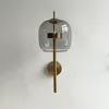 Moderna lampada da parete in vetro creativo a led studio camera da letto soggiorno comodino bagno decorazione caldo comodino di lusso