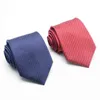 mens tie Men's High Quality Slim Ties Red Neck Skinny Tie Neckties 8cm Width Wedding Business Casual Men Neckwear 2X21