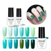 Nail Gel UV Polish 7ML Art Mint Green Colors Lacquer Varnish Need Base &Top Coat For Nails Manicure290S