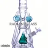 New Hoockahs Big Glass 20.62 인치 4 컬러 3 볼 팔 리사이클러 Lookah Bongs with Triangle Perc Glass Water Pipe Heavy Bong