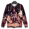 Men039s Jackets Fashion Kpop två gånger god jul 3D basebolljacka män kvinnor hoodie tröjor toppar långärmad pojke flicka ho9570770