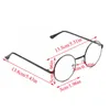 Fashion Sunglasses Frames Vintage Retro Decorative Glasses Round Spectacle Frame Flat Mirror Metal Eye GlassesFashion