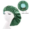 Fabriksdirektan Hot Selling Caps Plus Size Elastic Double Layer Satin Sleeping Cap Europe och USA: s populära tvättmästare