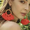 Party Favor tassel senior sense earrings exaggerated earrings fashion long eardrop handmade rattan lady ornaments