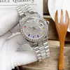 2022 New Rose Gold Diamond Watch Mens Relógios Automáticos Data Day 316L Aço Inoxidável Ponto de Relógios de Pulso de Água