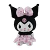 Nuovo modello di vendita al dettaglio 25 cm Cartoon Anime Kawali Lolita Melody Kuromied Giocattoli di peluche Peluche ripiene Bambole per bambini Regali di Natale di compleanno