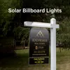 Umllight1688 10 Uds ABS de alta calidad Super brillante 4W LED publicidad cartelera Solar luz lámpara Solar stock al aire libre