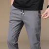 Summer Men Sweatpants Warm Thin Pants Lose Elastic Midj byxor Casual Pants Byxor Big Plus Size 38 201126