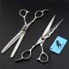 7" left handed hairdressing scissors matte hand hair for salon barber cutting y thinning shears 220317