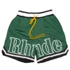 RHUDE Shorts Designer Short Pants Mens Athletic Casual Mesh Men Womens Classic Beach Fashion Luxury Street Couples