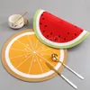 Round Western Food Pad Coffee Cup Mat Heat Isolation Dining Table Table Seary Pads Watermelon Lemon Desktop Decoration Mats BH6924 WLY