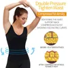 Body Shaper Set Gilet per sauna per il sudore Pantaloni termici dimagranti Cintura fitness Cintura per il controllo della pancia Allenatore modellante Fascia per allenamento Canotta L220802