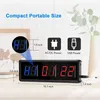 Gym Timerled intervalltimer Digital Countdown Wall Fitness Timer1.5inch -siffror Downup Clock Stoppur för hem 220618