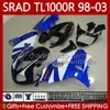 OEM Body for Suzuki SRAD TL1000R TL-1000R TL1000 R 98 99 00 01 02 03 03 03 02 03 TL 118NO.106 TL 1000R 98-03 Blk Blk Blue TL-1000 TL 1000 ص 1998 1999 2000 2001 2002 2002 2003 2003 Fairing Kit