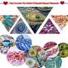 5D Special Diamond Målning Tote Bag Diy Eco Friendly Shopping Storage Foldbar Canvas Home Crafts 220527