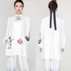 Abbigliamento etnico Donna Cotone Oriental Vintage Tai Chi Suit Wushu Arti marziali Uniforme Giacca stile cinese Pantalone Esercizio mattutino CostumeEtni