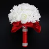 Fleurs de mariage Bouquets de mariage de mariée accessoires colorés décoration artificielle demoiselle d'honneur fleur perles perles mariée tenant