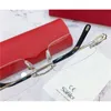 eyeglass frame 18k gold-plated ultra-light optical glasses 0045 square less men simple business style clear eyewear W220423