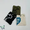 Мужские футболки Made Messenger Bag Dog Duck Print Print Canvas Tote Casual Футболки