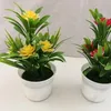 Dekoratif Çiçek Çelenkleri 1 PCS Bonsai Masaüstü Bitkiler Saksılı Ev Oda Masa Ofis Partisi Dekorasyon Yapay Decors Süslemeli