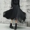 Skirts Owen Seak Women Cotton Skirt High Street Style Ball Gown Clothing Autumn Dust Black SkirtSkirts