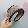 2022 LISTY MODY DRUKOWANIA PASTĘ BOWNNOT dla kobiet Koreańskie vintage retro z szeroką krawędzią Włosy Hoop Outdoor Sport Turban Head8769511