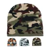 Camo Beanie Caps Örme Şapka Ev Tekstil Erkekler ve Kadınlar Soğuk Sıcak Kapak