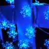 Cordes 2.5/5M 20/40Led arbre de noël flocons de neige LED chaîne fée lumière fête de noël maison mariage jardin guirlande décorationsLED