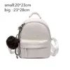 HBP Zaino Style Bagmini Donna Pu Leather Cute Small Female White Back Pack Nero per Teen Girl Fashion Bagpack Donna 220723