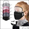 Maskers Kids Vae Face Mask met 2PCS Filter 2 in 1 mond er verwijderbare oogscherm Anti-stof beschermende LSK403 Drop Delivery 2021 Party Festief