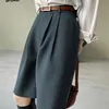 GOPLUS Woman Calças Vintage Alto Antigo Length Calças Inglaterra Estilo High Cintura Pantalon Femme Spodnie Damskie 220325